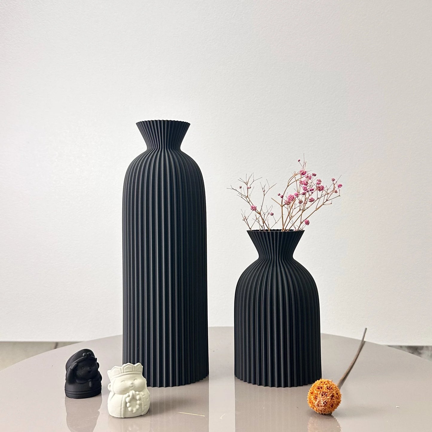 VÅGFORM 2-Piece Sculpted Vase Set