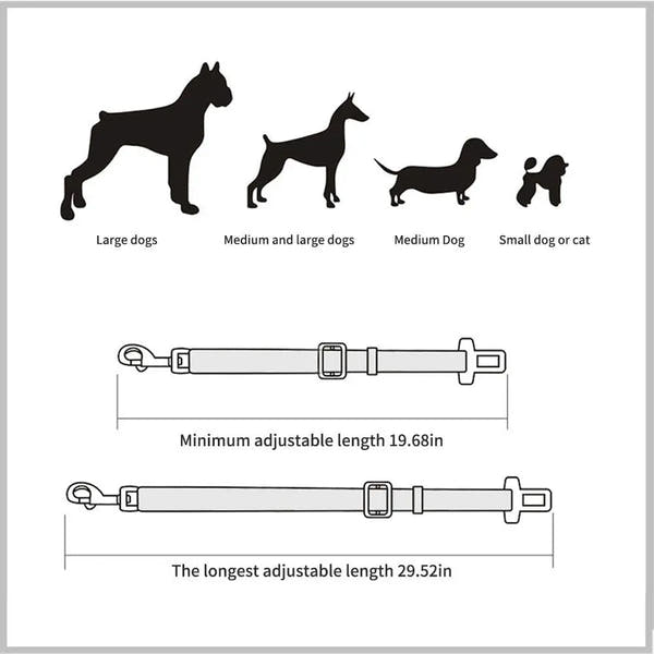 HappyPaw™ Dog Seatbelt Harness