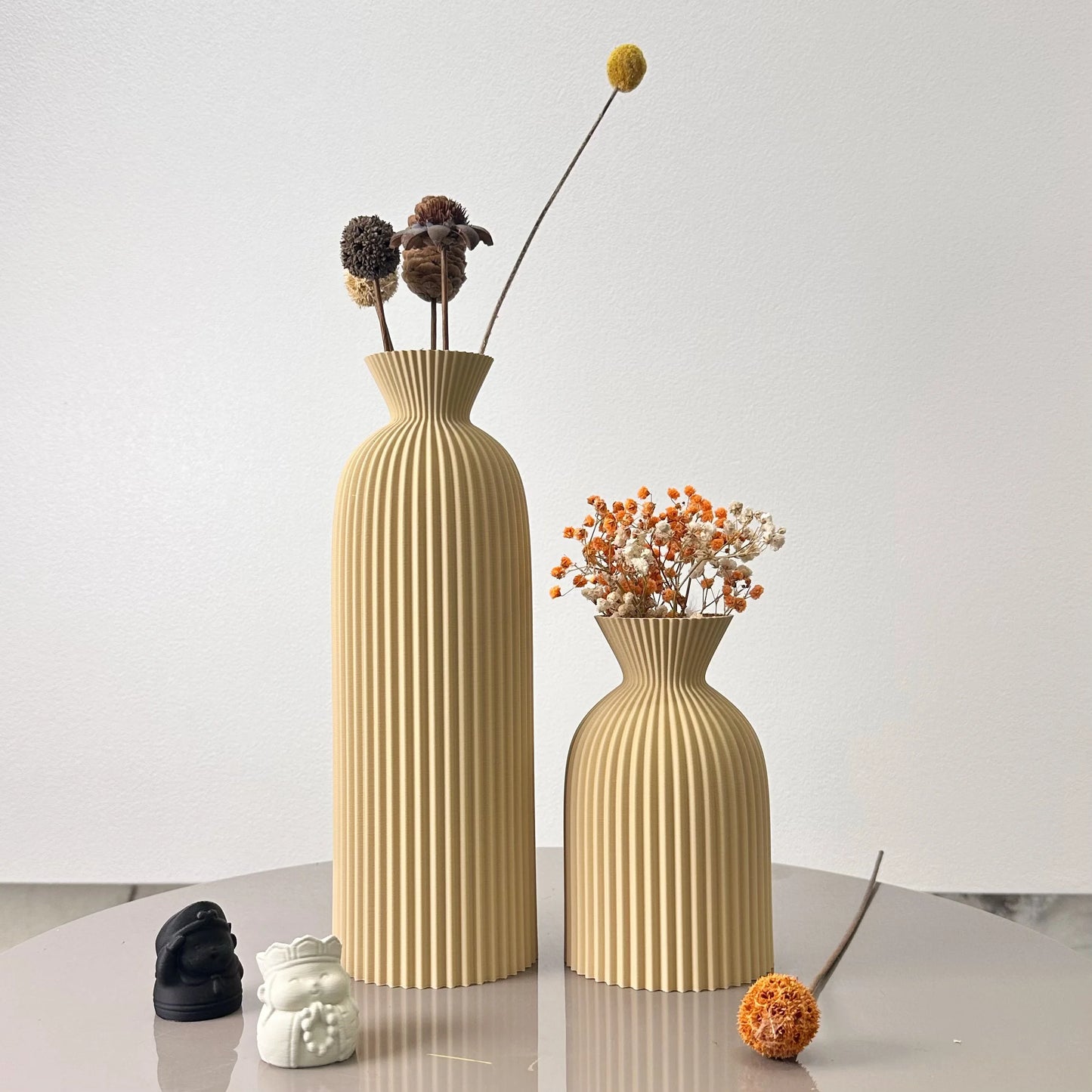 VÅGFORM 2-Piece Sculpted Vase Set