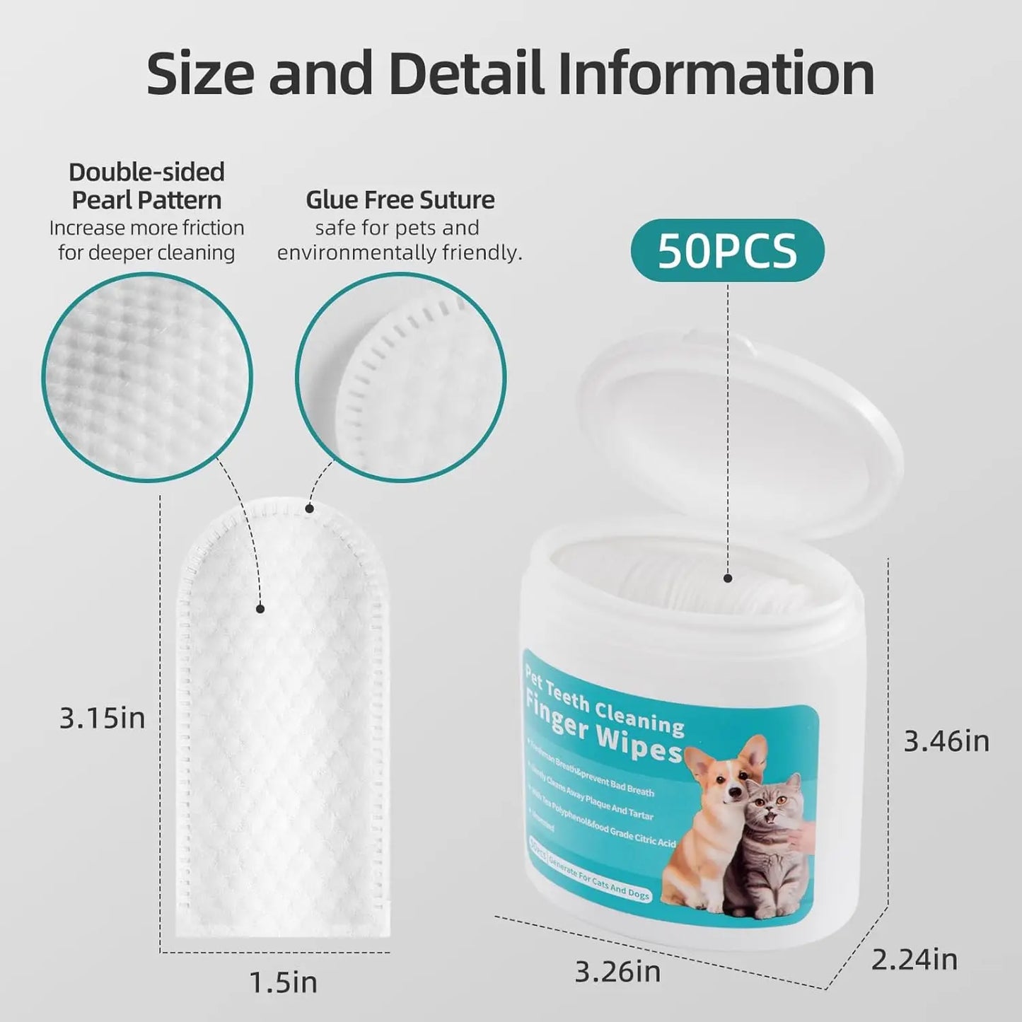 HappyPaw™ Dental Finger Wipes