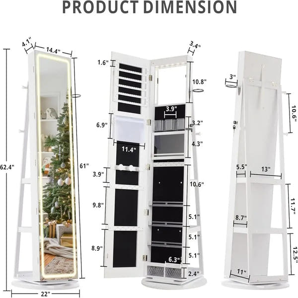 ORMSTÅ Scandinavian Organizer Mirror