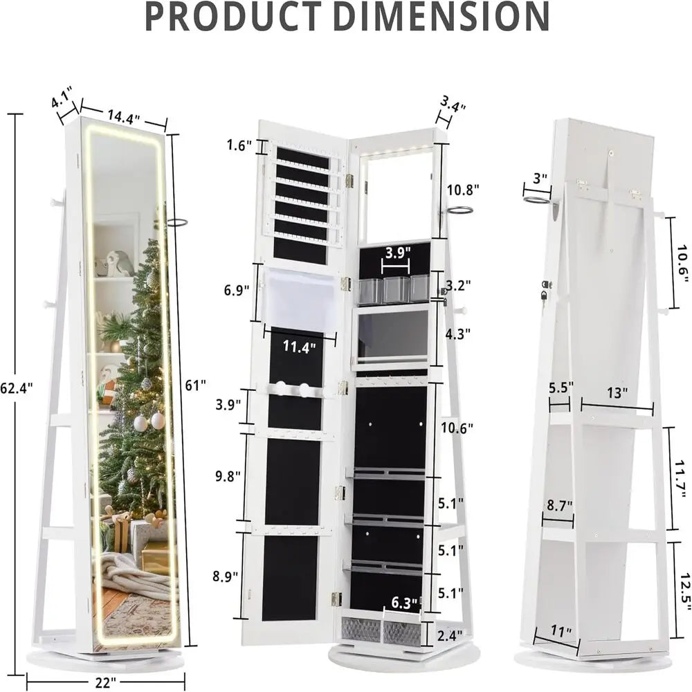 ORMSTÅ Scandinavian Organizer Mirror
