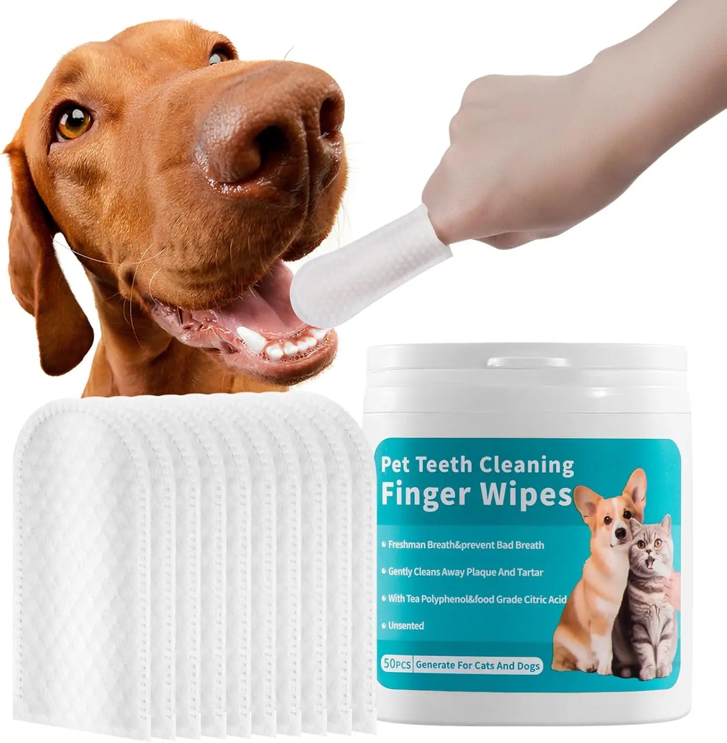 HappyPaw™ Dental Finger Wipes