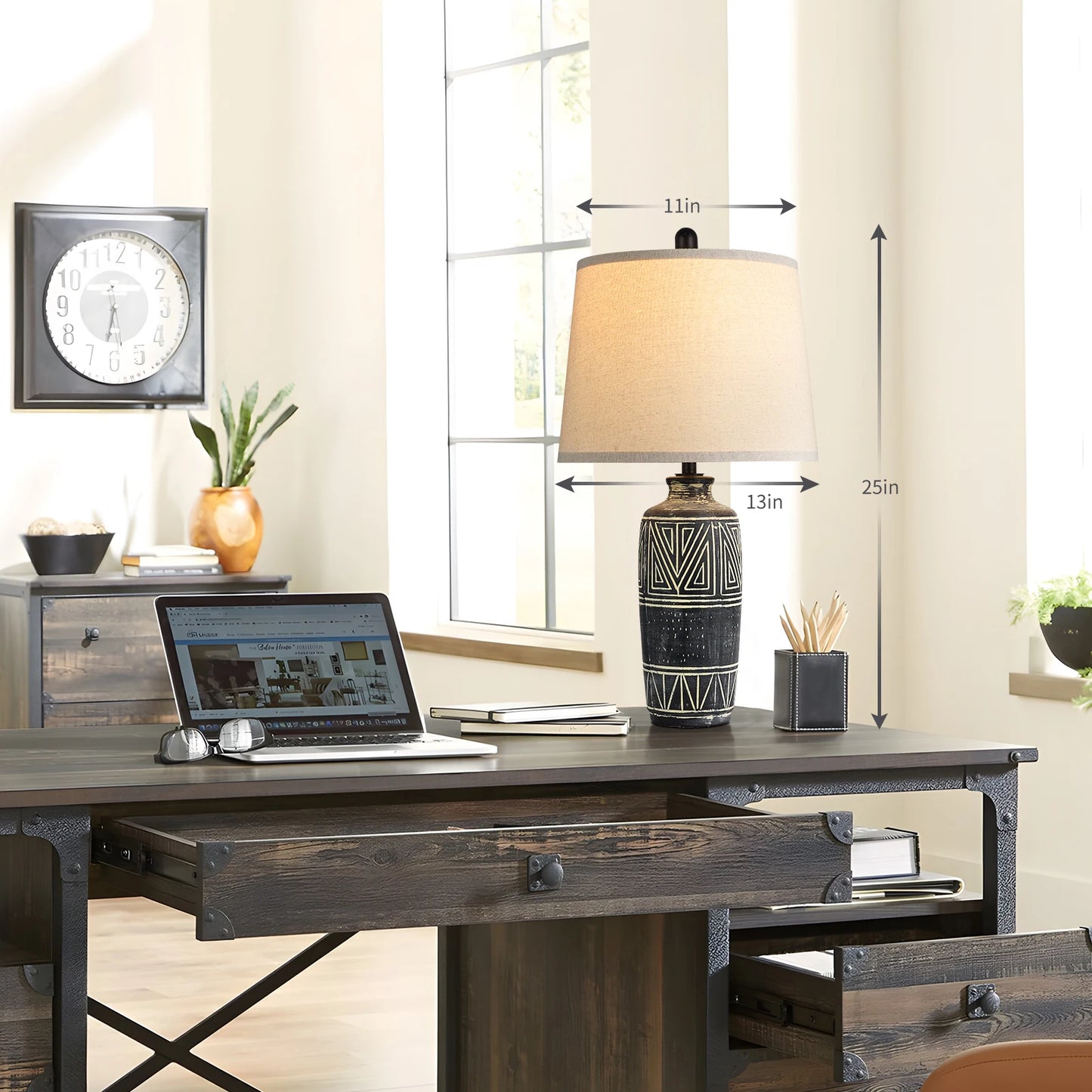 GRAVSTRÖM Ceramic Duo Table Lamps