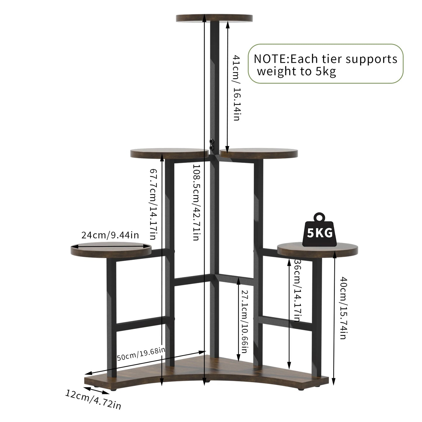 GRÖNVIKT Tiered Plant Stand