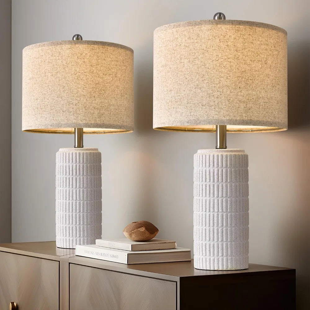 SKYMÖRK Ceramic Table Lamp Set