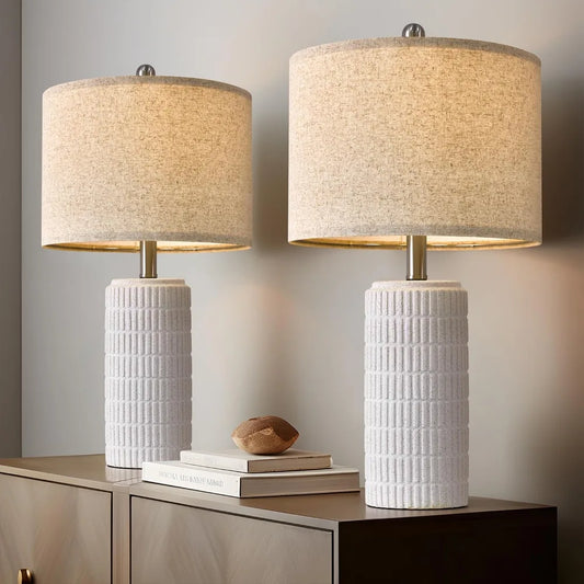 SKYMÖRK Ceramic Table Lamp Set