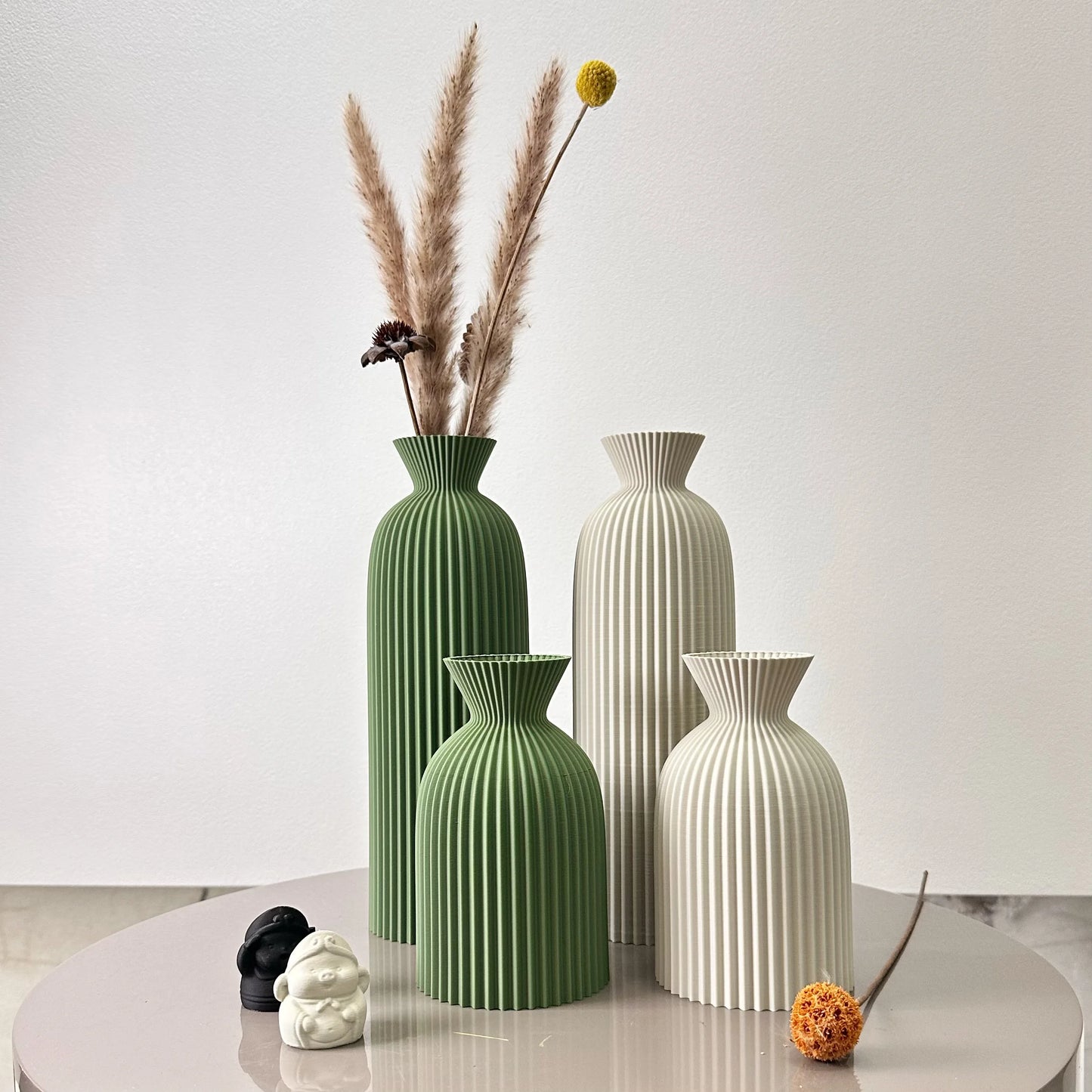 VÅGFORM 2-Piece Sculpted Vase Set