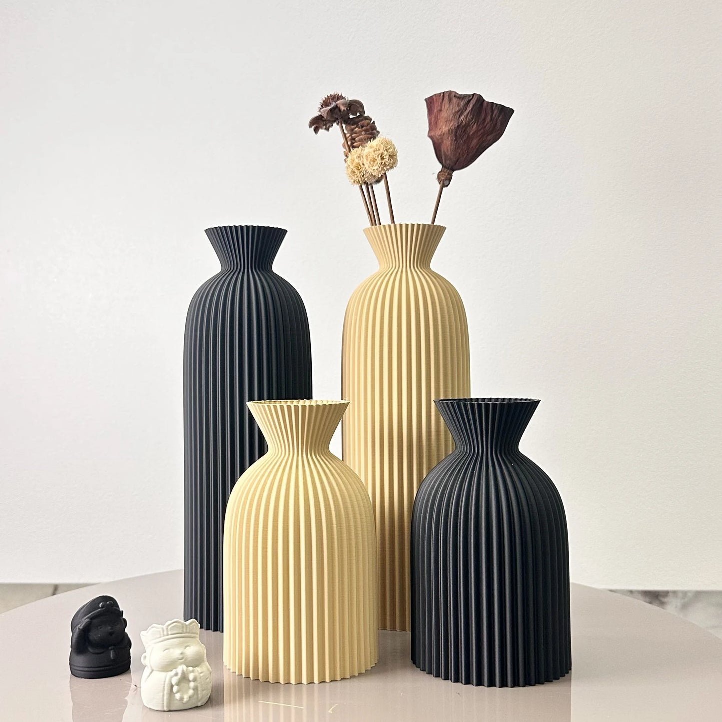 VÅGFORM 2-Piece Sculpted Vase Set
