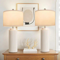 SKYMÖRK Ceramic Table Lamp Set