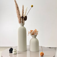 VÅGFORM 2-Piece Sculpted Vase Set