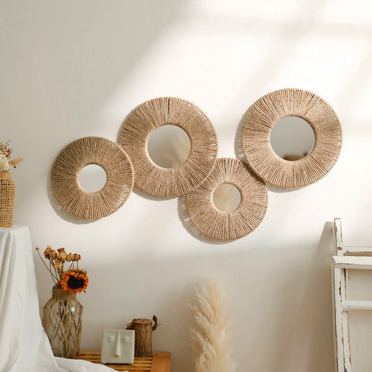 STRÅLA Round Wall Mirror Set