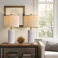SKYMÖRK Ceramic Table Lamp Set