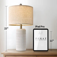 SKYMÖRK Ceramic Table Lamp Set