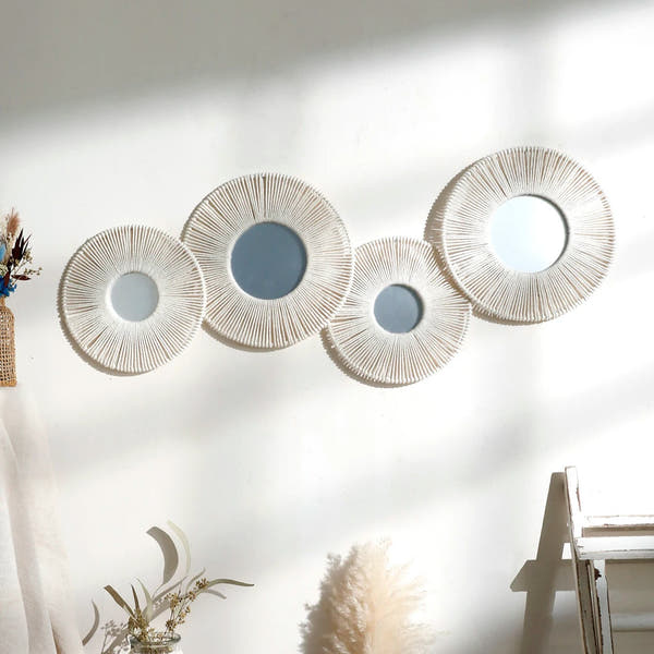 STRÅLA Round Wall Mirror Set
